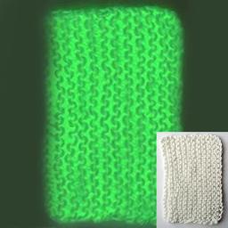 Fio de poliéster luminoso para tricô manual, brilho no escuro, fio robusto, artesanato DIY, fio brilhante, suéter, chapéu, tapete, 50g por bola - Image 2