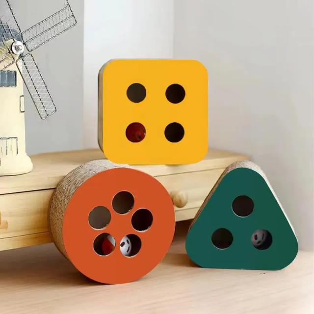 Gato Resistente: Arranhador de Papelão Multifuncional e Móveis para Gatos com Brinquedos Interativos