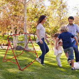 Objetivo de futebol rebote dobrável para crianças, treinador de futebol, Bounce Board, economia de espaço, fácil configuração, quintal adolescente - Image 6