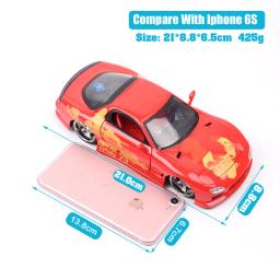 Jada 1:24 1993 o mazda RX-7 fd escalas clássico esportes diecastas & veículos de brinquedo rx7 carro de corrida modelo metal miniatura crianças presente - Image 4