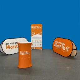 Triângulo de impressão personalizada pop-up suporte de exibição de faixa de esportes decoração de publicidade ao ar livre eventos esportivos - Image 2