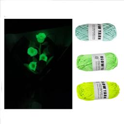 Linha de lã luminosa para DIY, tecidos à mão, fios de crochê, tapete, chapéu, roupas, brinquedos - Image 6