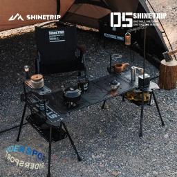 ShineTrip Outdoor 05 Mesa de skate de alumínio Sistema tático Mesa de acampamento portátil dobrável armazenamento expansível diversificado - Image 2