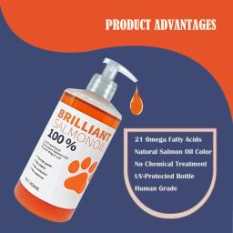 Natural Omega Fatty Acids Suplementos Nutricionais para Cães e Gatos, Óleo Pet, Sem Tratamento Químico, 8 floz, 200ml, 21 - Image 2