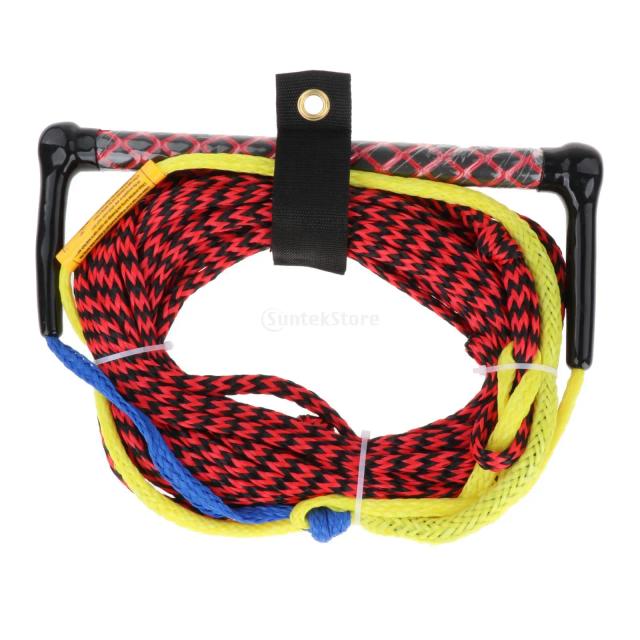 Corda de Esqui Aquático Completa com Alça e Joelheira para Wakeboard e Reboque de Surf