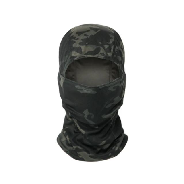 Camuflagem Balaclava Multifuncional para Caça e Ciclismo com Polainas de Pescoço e Máscara Facial Completa