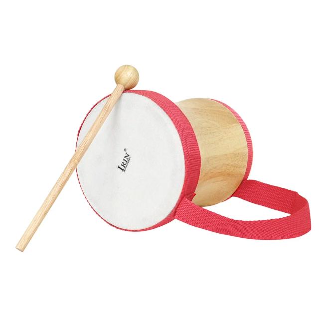 Tambor de Pele de Carneiro IRIN com Baquetas - Instrumento de Percussão Profissional para Crianças e Presentes Musicais