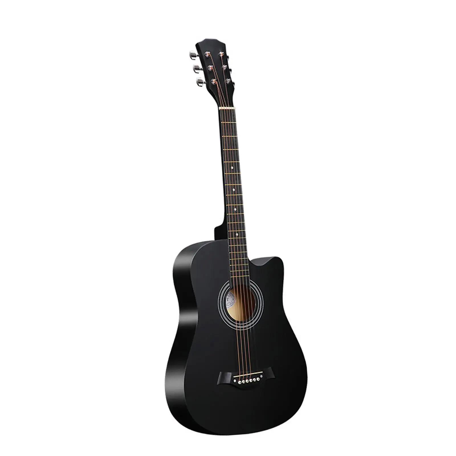 Guitarra Acústica para Adolescentes e Adultos, Instrumento Musical, 38" - Image 1