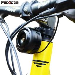 Fedog bicicleta elétrica scooter chifre elétrico alarme elétrico super alto chifre à prova dwaterproof água tipo-c carregamento alarme anti roubo - Image 1