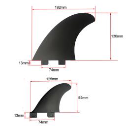 Prancha de surf Edge Fins Set FCS2 Keel Fins, alto desempenho ABS + Fiberglass Core, Dual Tabs, acessórios de surf - Image 4
