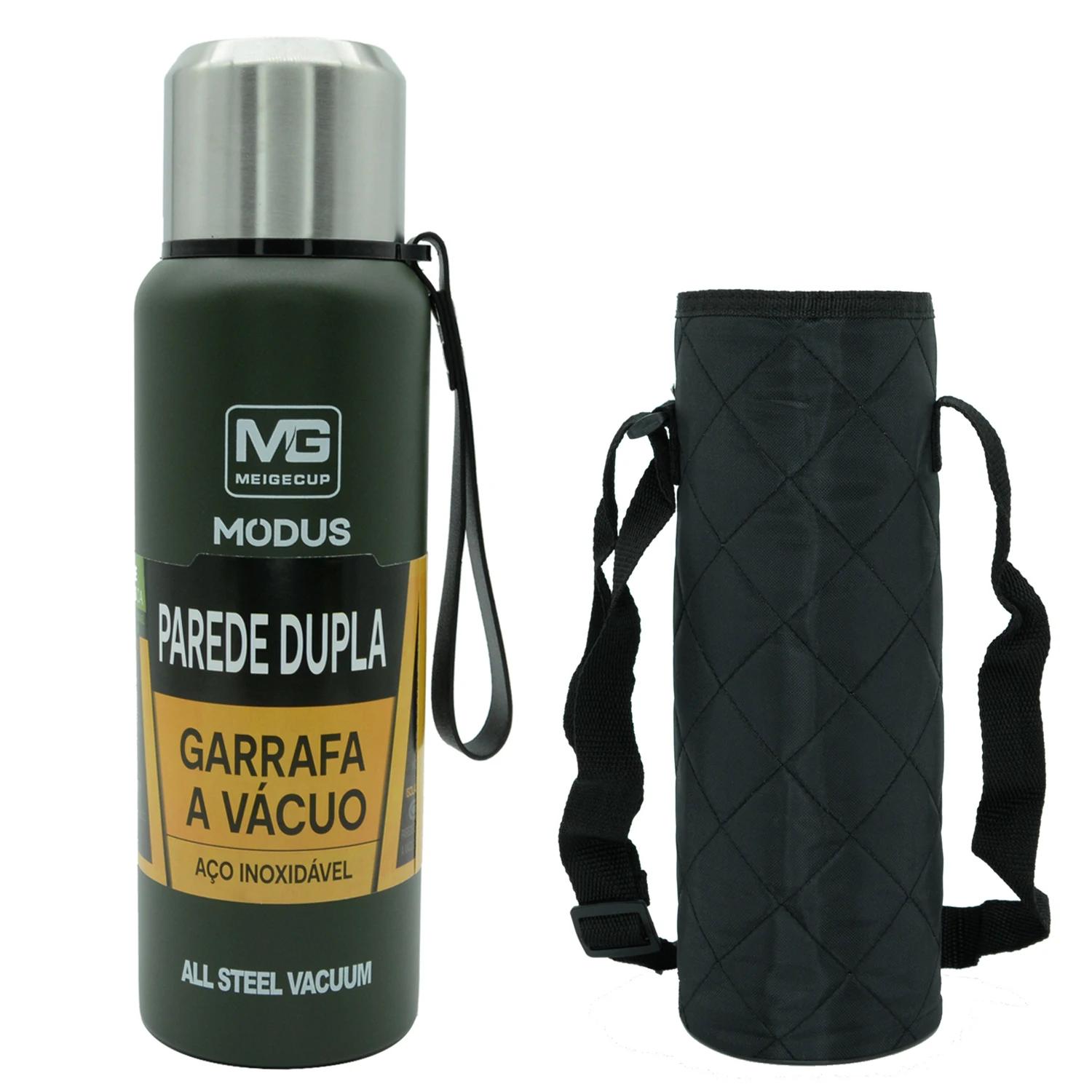 1000/1500ml Garrafa Isolou Vácuo Térmico De Aço Inoxidável Portátil Com Corda Para Viagens E Desportos ao Ar Livre - Image 1