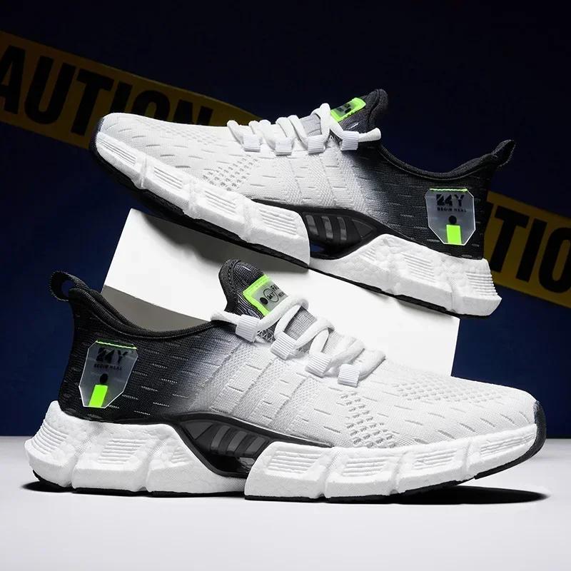 Tênis de corrida antiderrapante masculino, tênis de corrida leve e suave, casual para esportes ao ar livre, resistente ao desgaste de caminhada, escolha - Image 1