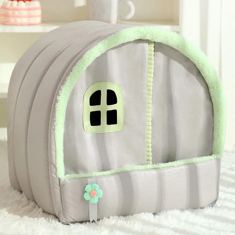 HOOPET-Warm Cat House, Pet Tent Basket, Cozy Kitten Almofada, Small Dog Mat, Sleeping Cave, Animais Bed Supplies - Image 1