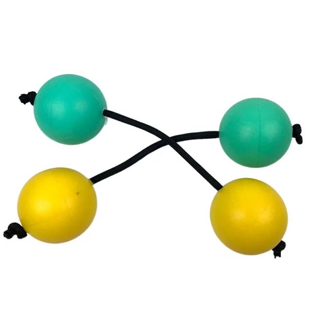 Maracas Asalato Africano: Shaker de Percussão com 2 Cordas e 4 Bolas - Ideal para Iniciantes (1 Par)