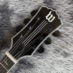Personalizado g-wylde áudio explosão cor ébano fingerboard guitarra elétrica com emg captador - Image 4