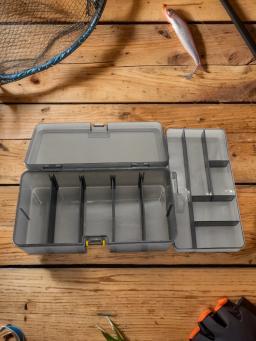 Dupla camada isca isca gancho acessórios caixa de armazenamento de isca de plástico à prova dwaterproof água iscas gancho minnow caso de armazenamento de isca engrenagem de pesca - Image 4