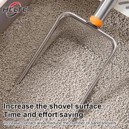 Colher de areia de gato em aço inoxidável, malha fina, fácil de limpar, pá antiaderente para répteis, areia eficiente, colher de areia durável, 1pc - Image 5