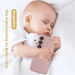 Caixa líquida luxuosa do silicone para o Samsung Galaxy, tampa à prova de choque, galáxia A55, A54, A25, A15, A14, A53, A33, A23, A13, A52, A32, A51, A71, A73, a52S, A41 - Image 6