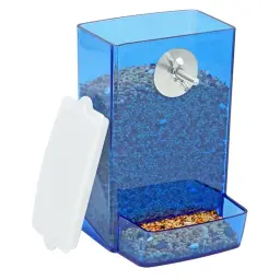 Pendurado automático alimentador de pássaros, papagaio e codorna gaiola, caixa anti-derramamento, Mount Budgie e Cockatiel, Conure Food Dispenser, 1PC - Image 2