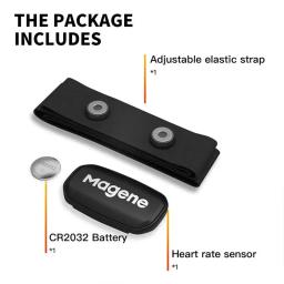 Magene h303 h64 monitor de freqüência cardíaca sensor duplo ant bluetooth com cinta peitoral ciclismo computador bicicleta wahoo garmin esportes - Image 3
