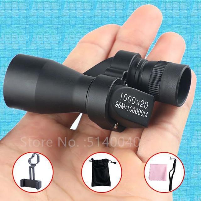 Mini Binóculos Monoculares Portáteis com Alta Ampliação e Zoom para Caminhadas e Acampamentos