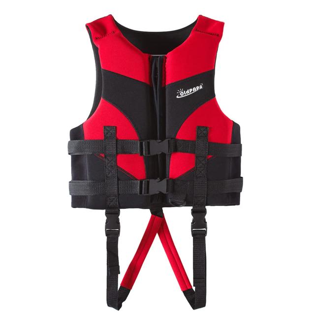 Colete de Natação Infantil com Alça Virilha - Jaqueta Flutuante Estilosa para Meninos e Meninas para o Verão