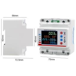 Tuya vida inteligente wifi monofásico 100a monitor de energia em dois sentidos medidor pré-pago desligamento automático tensão protetor de corrente temporizador - Image 6