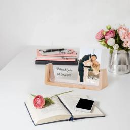 Porta-retrato personalizado com personalizado seu texto para casais, noivado e casamento, quadro de lembrança para a noiva eo noivo, presentes personalizados para ele - Image 5