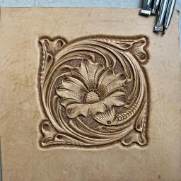 Ferramenta de estampagem de couro, fundo linha de pontos padrão, selo S050, couro Carving Craft, Zhongjiang304 Stainless Streel Stamps - Image 5