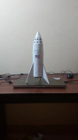 35cm starship falcon foguete modelo de papel diy ciência popular manual classe estéreo origami brinquedo - Image 5