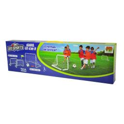 Trave Gol 2x1 Mini Futebol Infantil com Bola e Bomba Dm Toys DMT5937 - Image 5