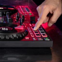 Controlador de DJ Profissional com Efeito Digital Mixer Track Pro/Platinum FX, Suporte USB e Roda Grande de 6 Polegadas - Image 1
