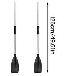 Alumínio caiaque pás para barco a remo, barco de pesca inflável, destacável rafting remo, 2pcs - Image 6