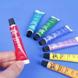 Conjunto de Pintura Guache Lavável Profissional, Pintura Do Artista, Aquarela, Exame Estudante Arte Suprimentos, Alta Qualidade, 12 18 24 Cores, 6 12ml - Image 4