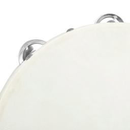 Pele de carneiro mão tambor para dança cristã, instrumentos de percussão, handdrum branco, bateria musical, tamborim presente, 10 pol - Image 5