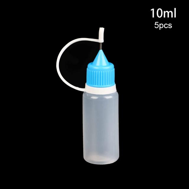 Kit de Ferramentas Recarregáveis para DIY em Cerâmica e Polímero com Garrafa Squeezable de 10ml, 20ml e 30ml - 5 Peças Ideais para Presentes