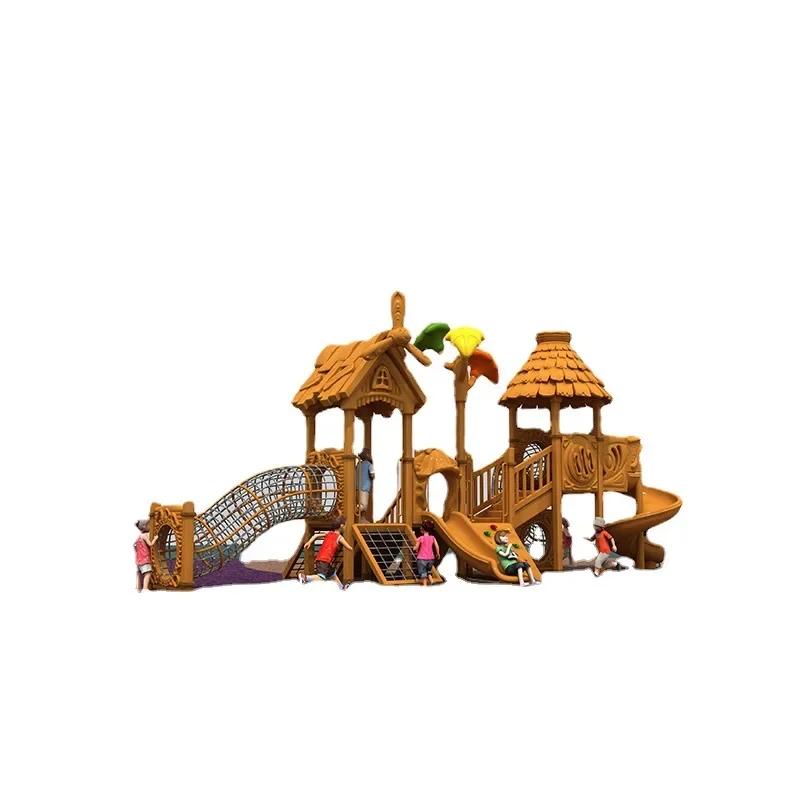 Corrediça de plástico para crianças ao ar livre grande combinação equipamento de playground pequeno médico comunidade jardim de infância slide - Image 1