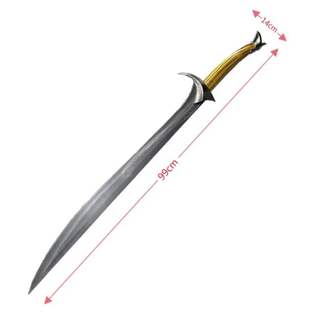 Espada 1:1 de Cosplay Inspirada em Filme - Acessório para Role Play, Presente Ideal para Inverno e Segurança, 104cm em Plutônio Geado