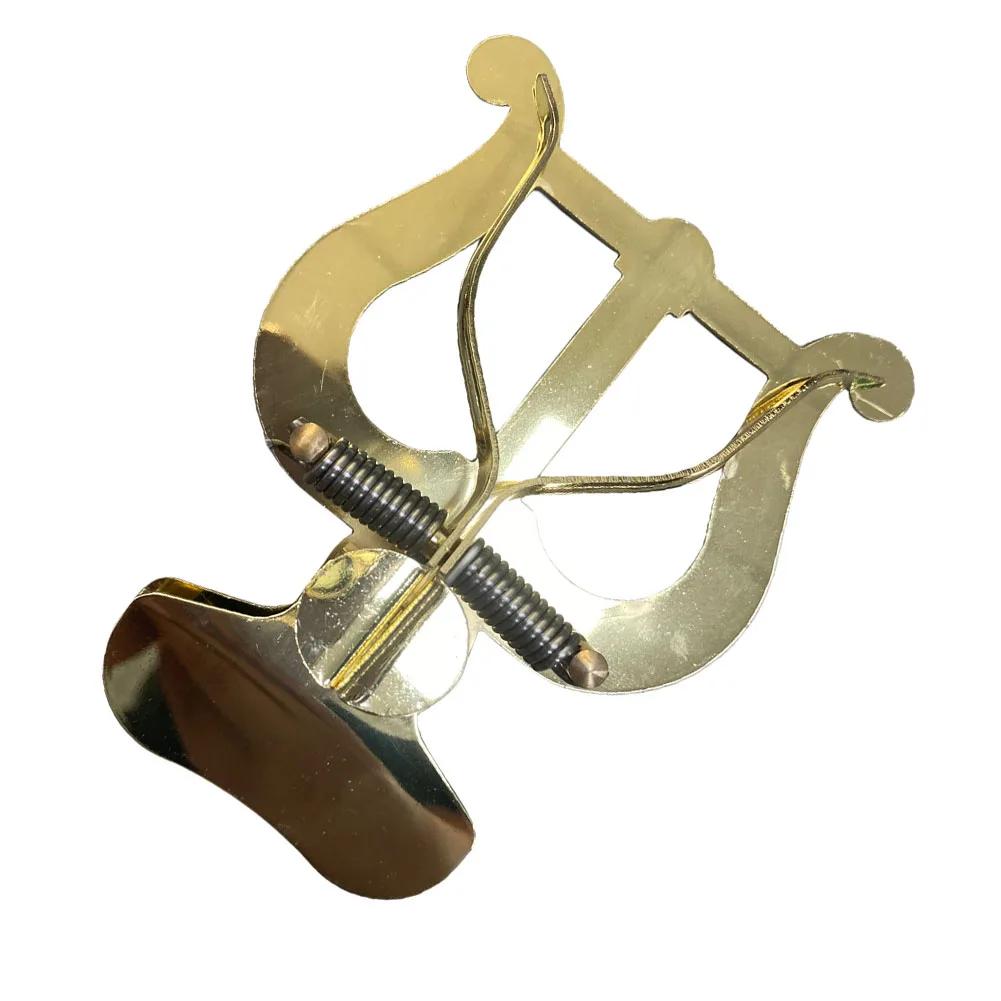 Metal trompete sino titular, clip de trombone profissional, peças douradas, março música stand, trompete - Image 1