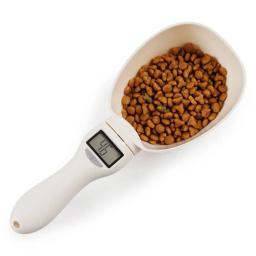 Alimentos para animais de estimação pesando colher escala ferramenta de medição eletrônica cão gato tigela medição colher cozinha escala lcd digital display - Image 2