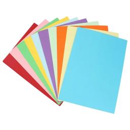 Papel de cartão colorido a4, 180g, papel de impressão 180g, material artesanal artesanal para desenho de jardim de infância, cartões postais de desenho à mão - Image 5