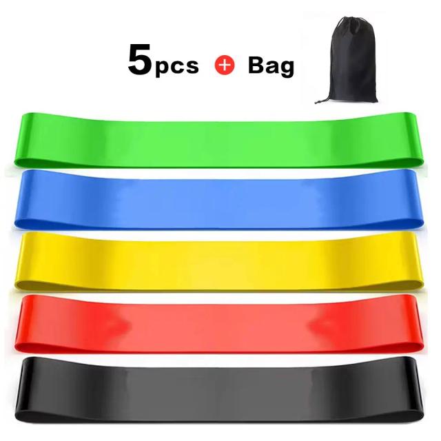 Faixas de Resistência Elásticas para Treino e Pilates - Conjunto Completo