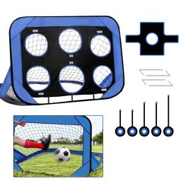 Rede portátil do objetivo do futebol com quadro, rede do futebol para jogos e playground, 4 modos diferentes, brinquedo para crianças - Image 3