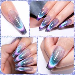 LILYCUTE Magnético Gel Conjunto de Esmalte, Glitter Reflexivo 9D, Vara Magnética Cat, Mergulhe Off Nail Art, Verniz, 10Pcs por Conjunto - Image 4