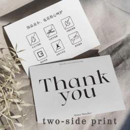 10x15cm Cartão de agradecimento personalizado para pequenas empresas Impressão de logótipo personalizado Convite de casamento para convidados Embalagem de presente Cartão postal de felicitações - Image 4