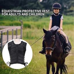 Unisex EVA acolchoado colete de segurança, acessórios equestres, colete protetor corporal, colete equestre para esportes ao ar livre, crianças e adultos - Image 6