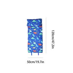 Camping saco de dormir com travesseiro e cobertor, mochila confortável para meninos, design de enrolar, viagem - Image 6
