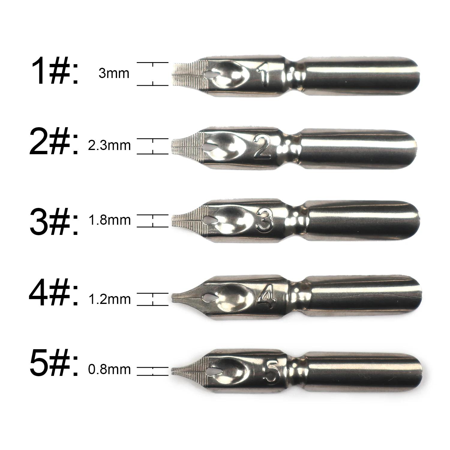 SeamiArt-Caneta-tinteiro para desenhos animados, caneta dip, pintada à mão, ferramentas caligrafia caligrafia caligrafia, suprimentos de arte, 5 tipos de suporte, 5pcs pack - Image 1
