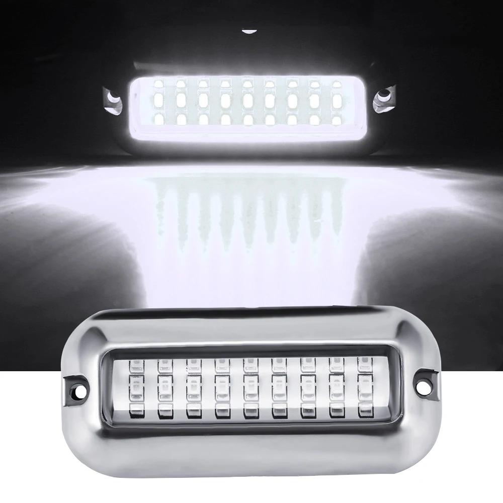 27LED 12V Barco Transom Luz Subaquática Pontão Navio Marinho Barco Acessórios Luz Aço Inoxidável Impermeável Luz Marinha IP68 - Image 1