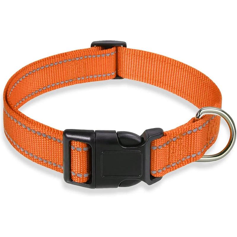 Strap Collar Reflective Dog, Segurança ajustável, Nylon Pet Traction Rope, Adequado para animais de pequeno e médio porte - Image 1